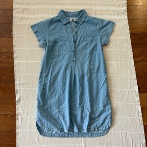 Old Navy Light Blue Chambray Shirt Dress